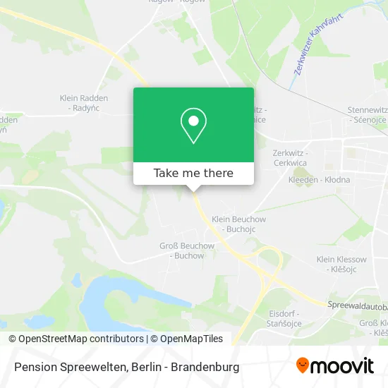 Pension Spreewelten map
