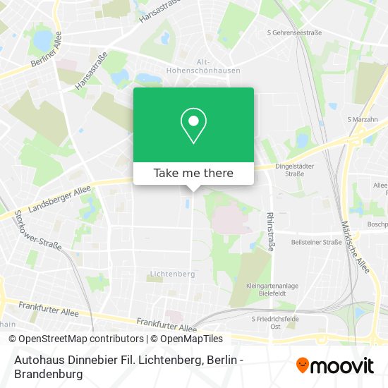 Autohaus Dinnebier Fil. Lichtenberg map