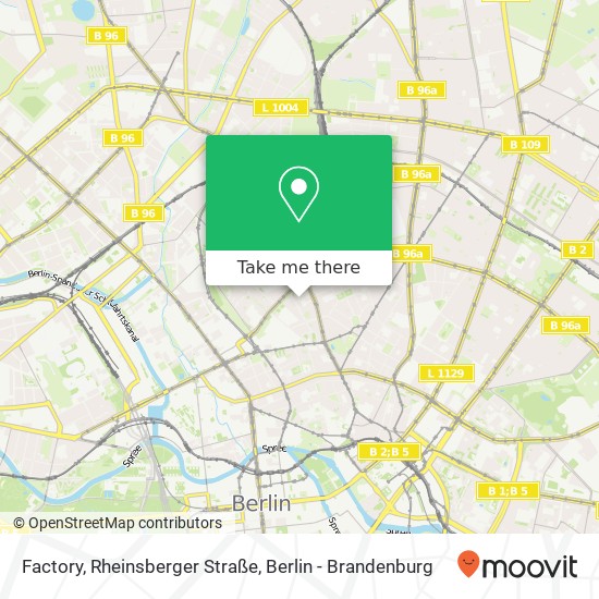 Factory, Rheinsberger Straße map