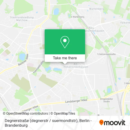 Карта Degnerstraße (degnerstr / suermondtstr)