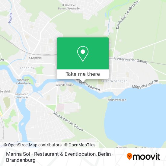 Карта Marina Sol - Restaurant & Eventlocation
