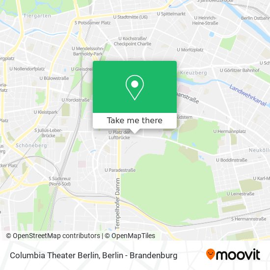 Карта Columbia Theater Berlin