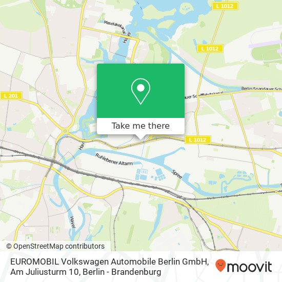 EUROMOBIL Volkswagen Automobile Berlin GmbH, Am Juliusturm 10 map