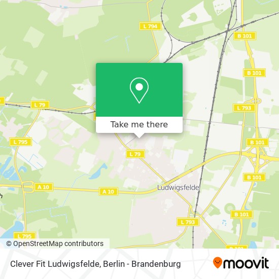 Clever Fit Ludwigsfelde map