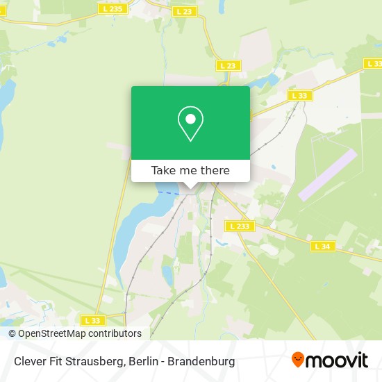 Clever Fit Strausberg map