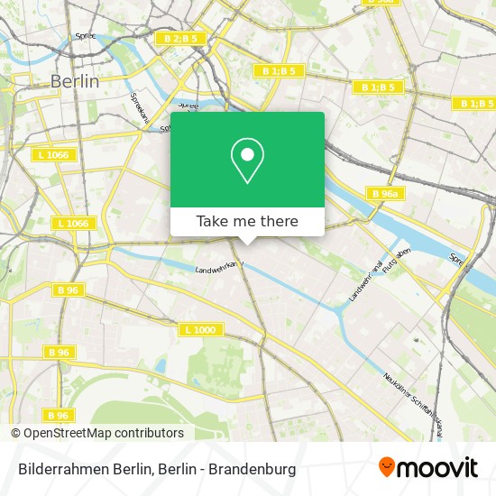 Bilderrahmen Berlin map