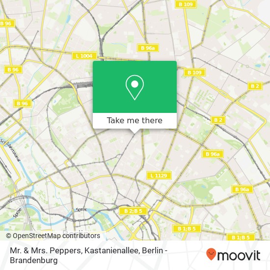 Mr. & Mrs. Peppers, Kastanienallee map