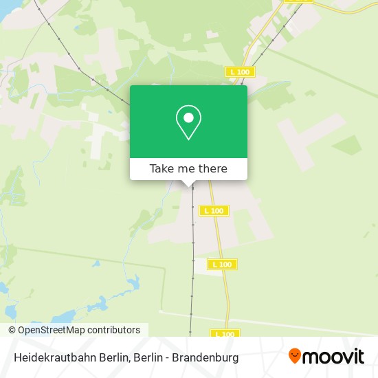 Карта Heidekrautbahn Berlin