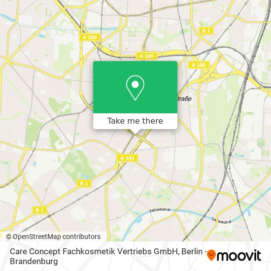 Care Concept Fachkosmetik Vertriebs GmbH map