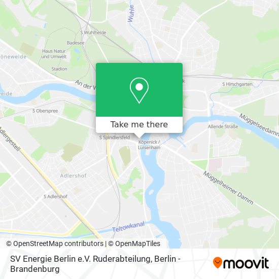 SV Energie Berlin e.V. Ruderabteilung map