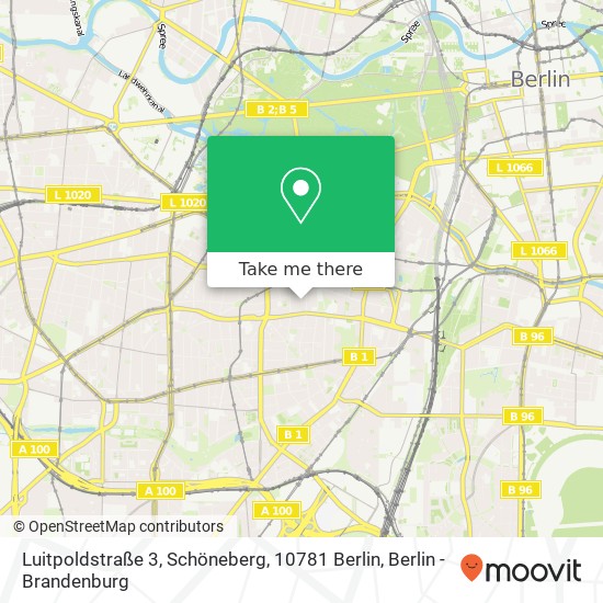 Карта Luitpoldstraße 3, Schöneberg, 10781 Berlin