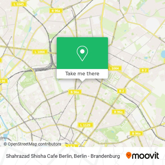 Карта Shahrazad Shisha Cafe Berlin
