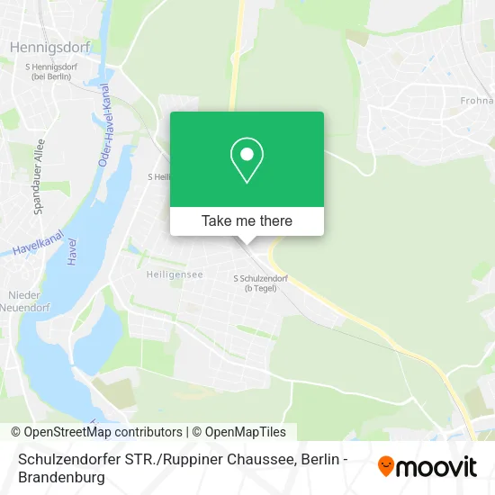 Карта Schulzendorfer STR. / Ruppiner Chaussee