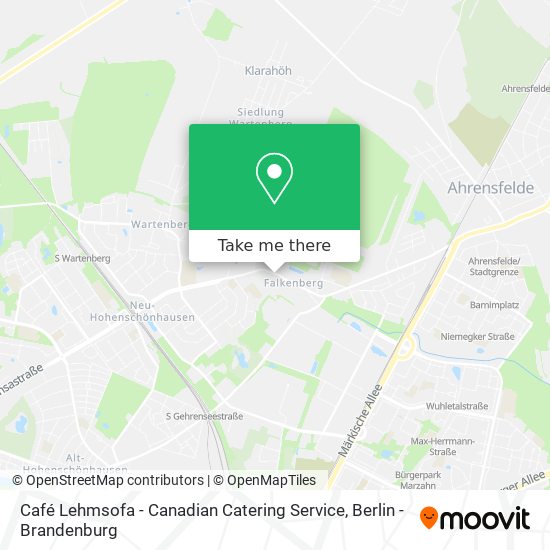 Café Lehmsofa - Canadian Catering Service map