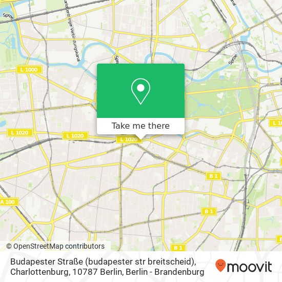 Budapester Straße (budapester str breitscheid), Charlottenburg, 10787 Berlin map