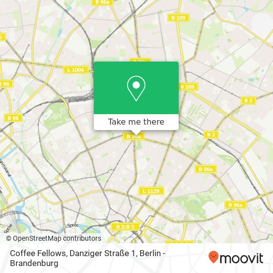 Coffee Fellows, Danziger Straße 1 map