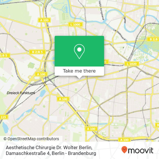 Aesthetische Chirurgie Dr. Wolter Berlin, Damaschkestraße 4 map