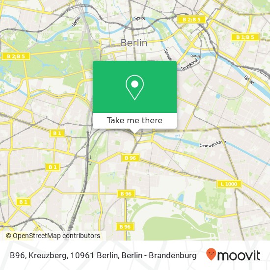 Карта B96, Kreuzberg, 10961 Berlin
