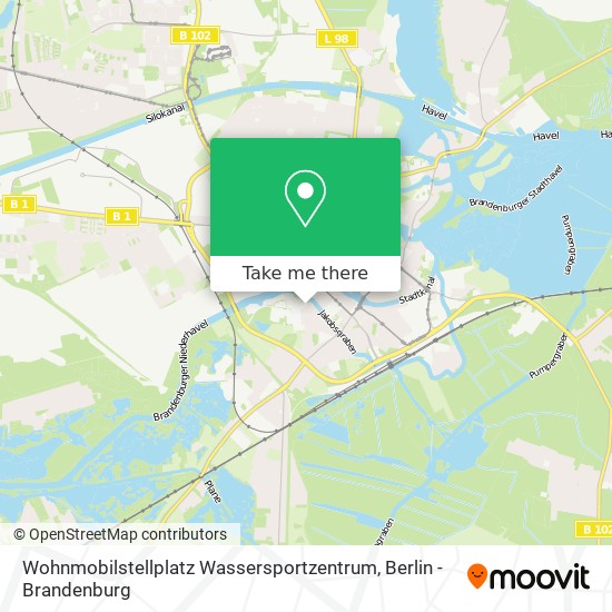 Карта Wohnmobilstellplatz Wassersportzentrum