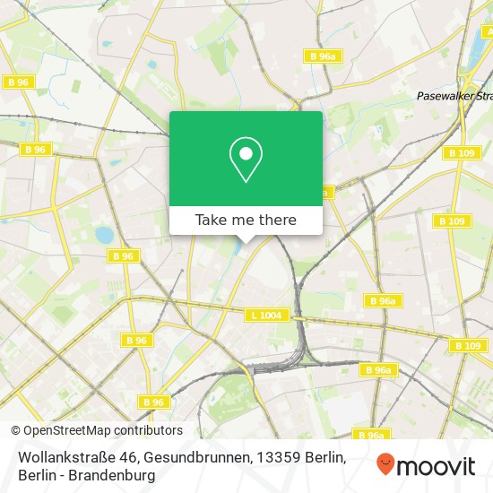 Wollankstraße 46, Gesundbrunnen, 13359 Berlin map