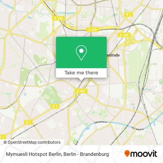 Mymuesli Hotspot Berlin map