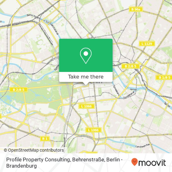 Карта Profile Property Consulting, Behrenstraße
