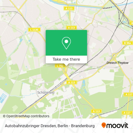 Autobahnzubringer Dresden map