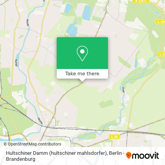 Карта Hultschiner Damm (hultschiner mahlsdorfer)