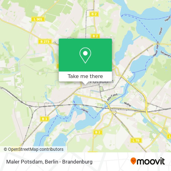 Maler Potsdam map