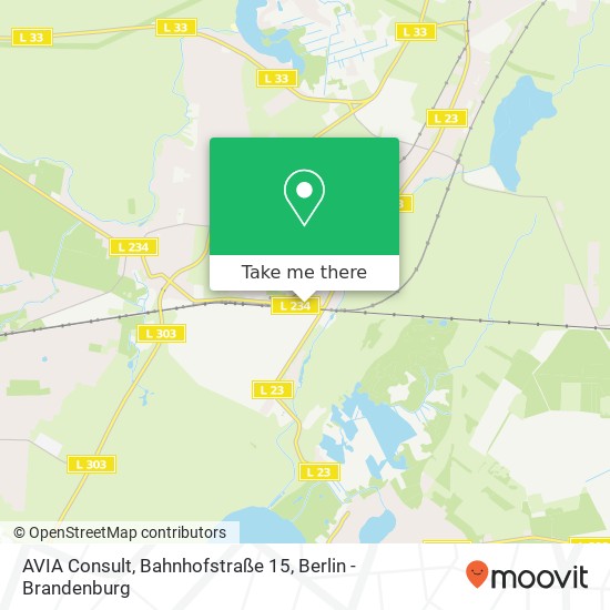 Карта AVIA Consult, Bahnhofstraße 15