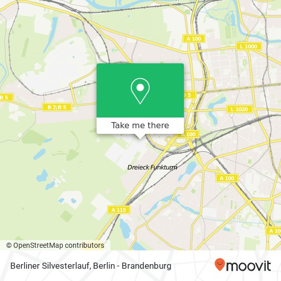 Карта Berliner Silvesterlauf