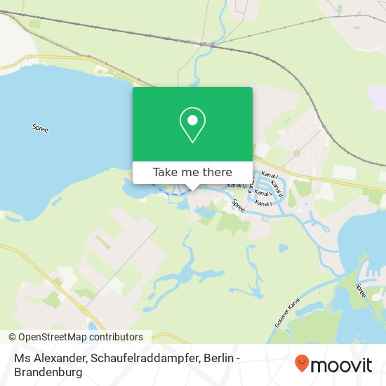 Ms Alexander, Schaufelraddampfer map