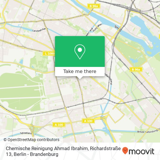 Chemische Reinigung Ahmad Ibrahim, Richardstraße 13 map