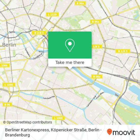 Berliner Kartonexpress, Köpenicker Straße map