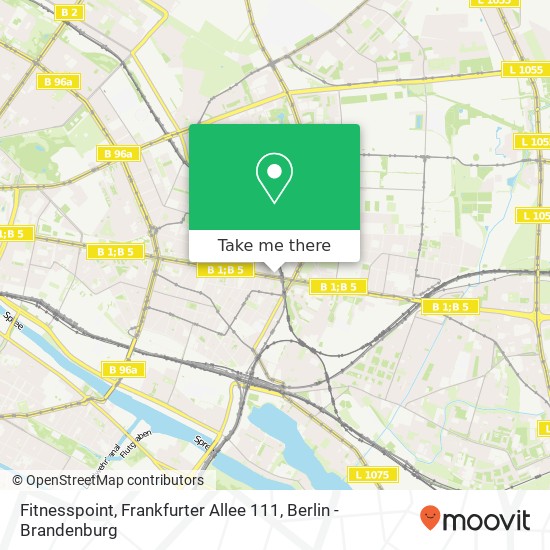 Карта Fitnesspoint, Frankfurter Allee 111