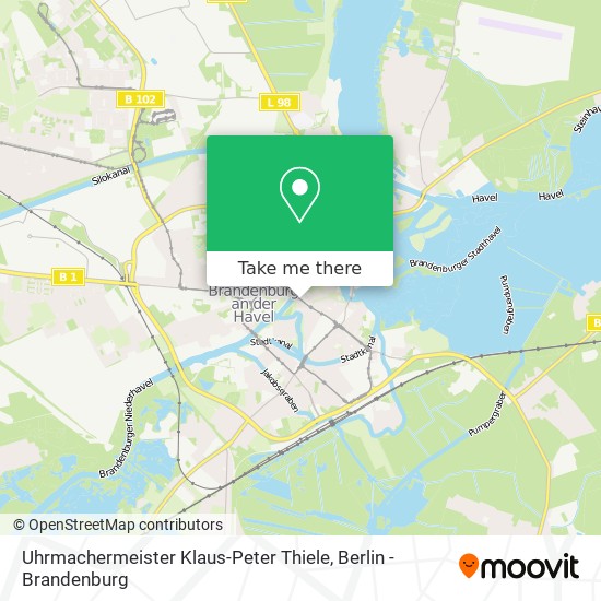 Карта Uhrmachermeister Klaus-Peter Thiele