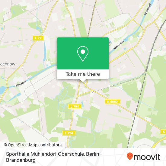 Карта Sporthalle Mühlendorf Oberschule