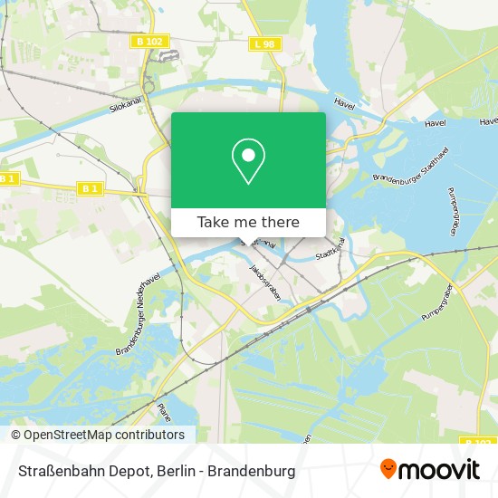 Straßenbahn Depot map