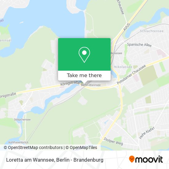 Loretta am Wannsee map