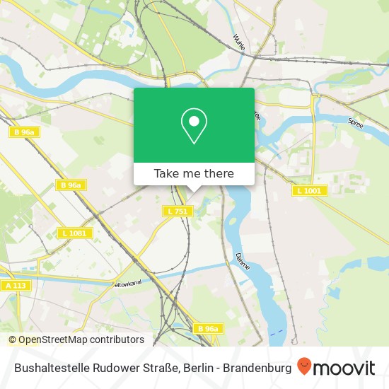 Bushaltestelle Rudower Straße map