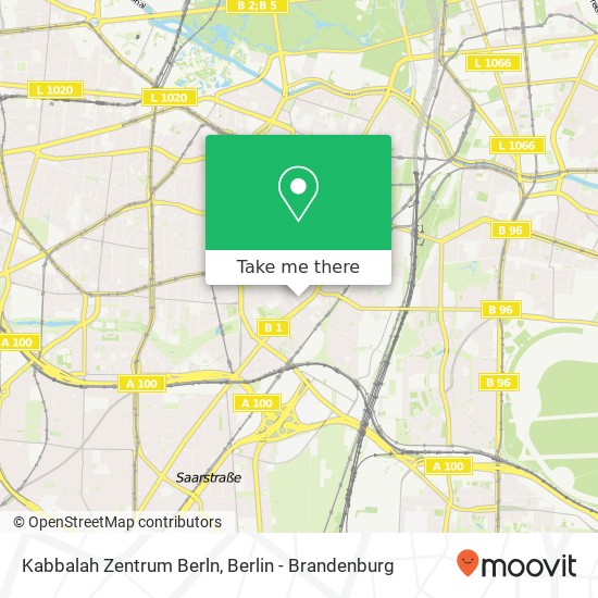 Карта Kabbalah Zentrum Berln