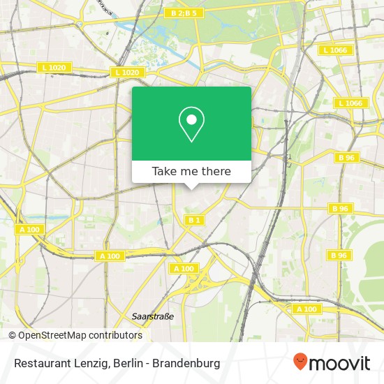 Restaurant Lenzig map