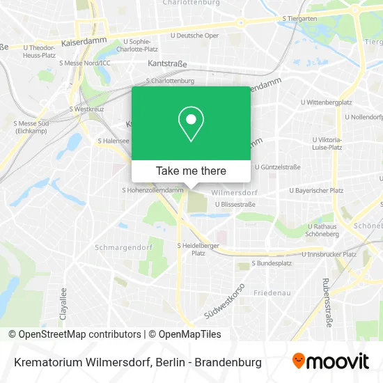 Krematorium Wilmersdorf map