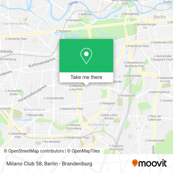 Milano Club 58 map