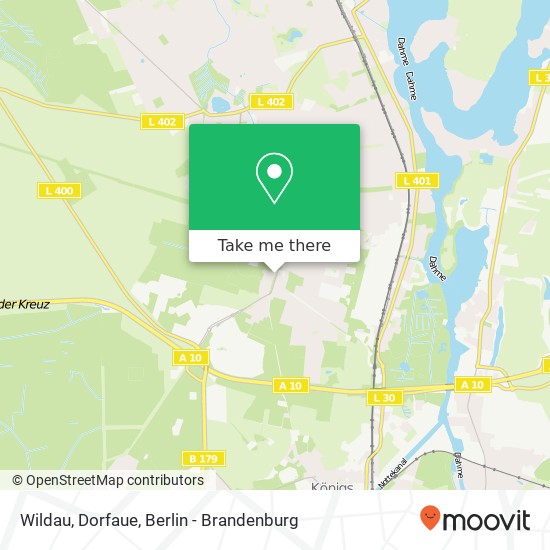 Wildau, Dorfaue map
