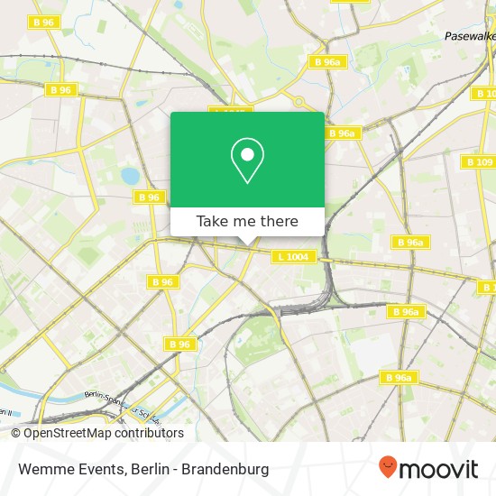 Wemme Events map