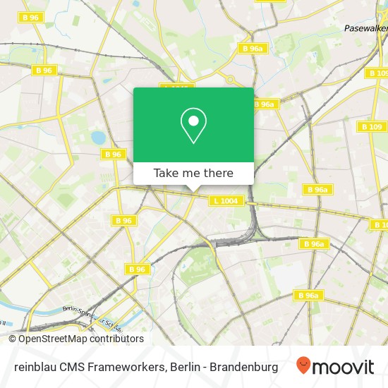 reinblau CMS Frameworkers map