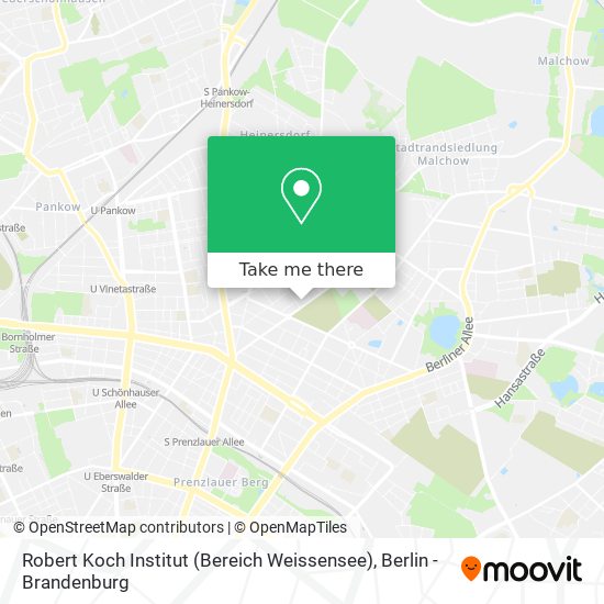 Robert Koch Institut (Bereich Weissensee) map