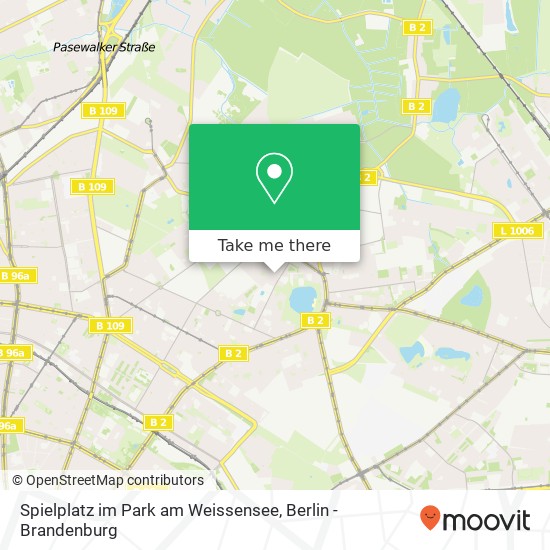 Карта Spielplatz im Park am Weissensee