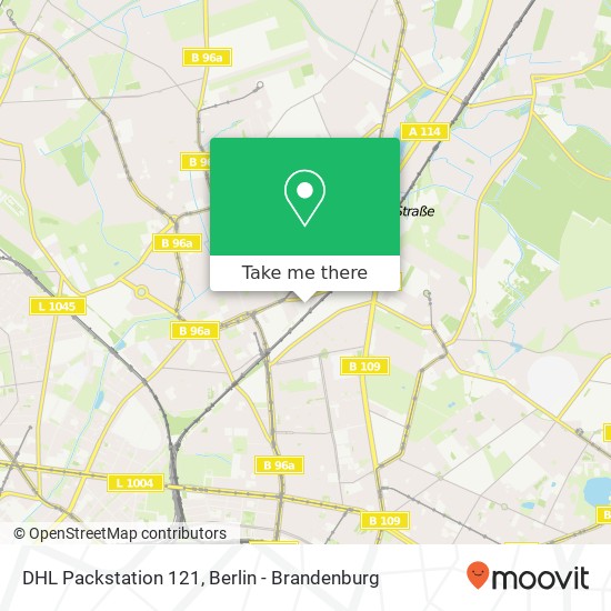 DHL Packstation 121 map